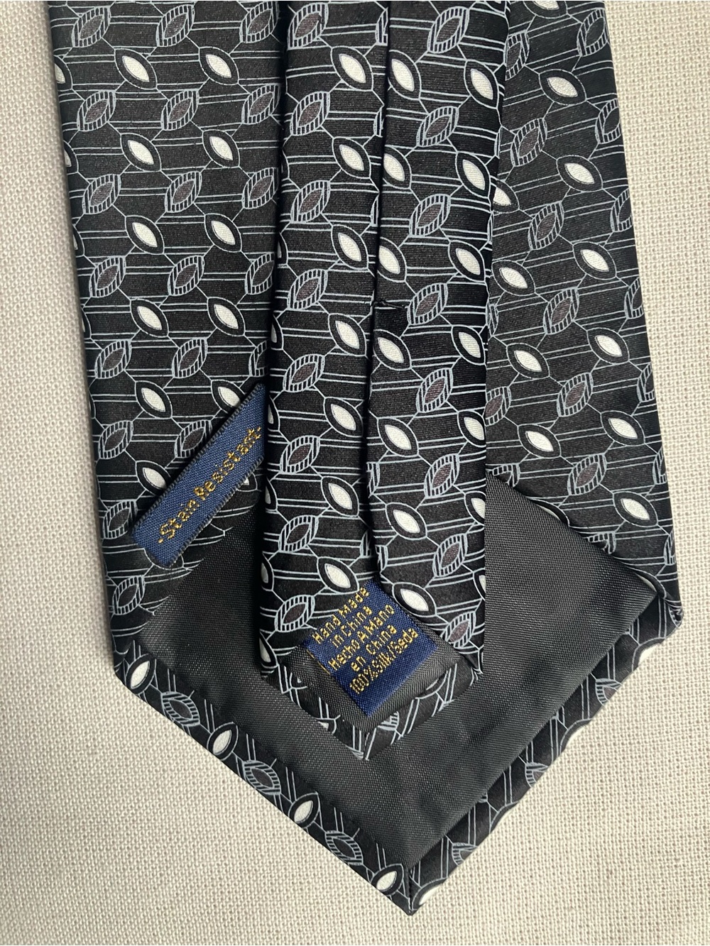 4 Silk Neckties Traditional Classic Professional New Blue, Taupe, Gray - Picture 7 of 7
